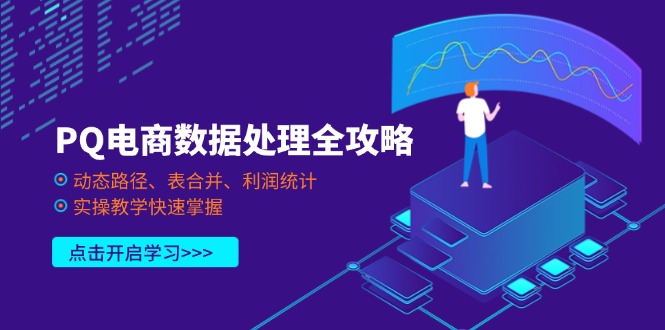 （14240期）PQ电商数据处理全攻略，动态路径、表合并、利润统计，实操教学快速掌握_共创网
