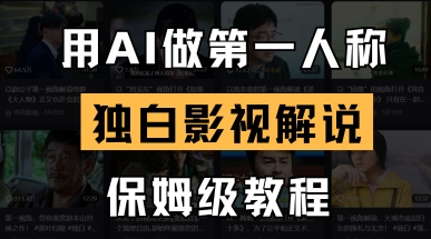 用AI做第一人称独白影视解说，手把手教学，保姆级教程_共创网