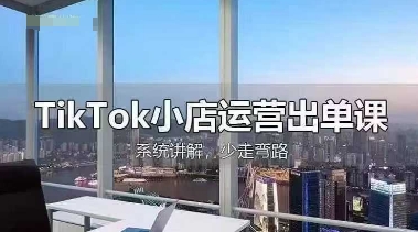 TikTok小店运营出单课,从开店选品、运营出单、发货回款,进行全流程讲解_共创网